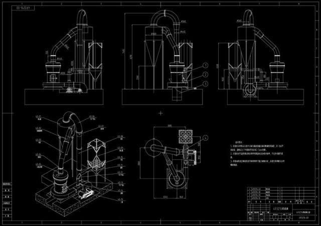 4R3216 Grinder drawing Free 3D Model