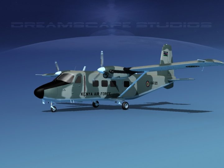 Harbin Y-12 II Kenya Air Force 3D 3D Model