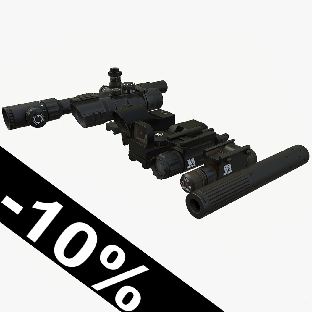 Weapon Mods 3D model 3D Model