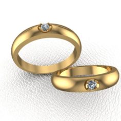 Couple ring 3D Model