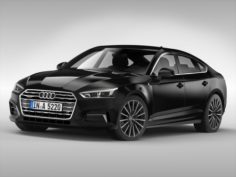 Audi A5 Sportback 2017 3D Model