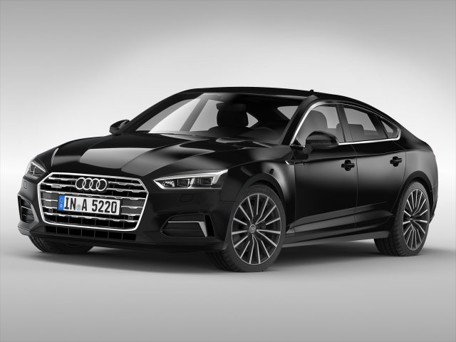 Audi A5 Sportback 2017 3D Model