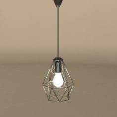 Geometric Pendant Lamp 3D Model