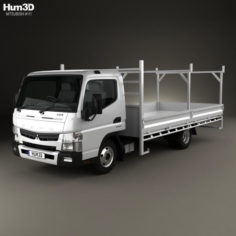 Mitsubishi Fuso Canter 515 Wide Single Cab Tradies Truck 2016 3D Model