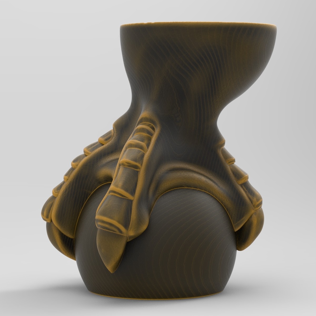 3D Furniture leg in the old style model 3D Model