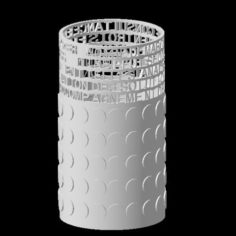 PERSONALIZED PENCIL HOLDER IBARAKEL 3D Print Model