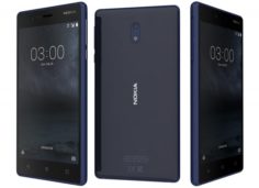 Nokia 3 Tempered Blue 3D Model