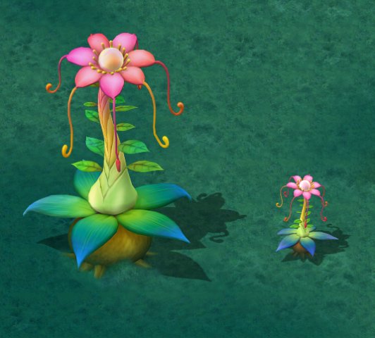 Cartoon version – Prophet magic flower 3D Model