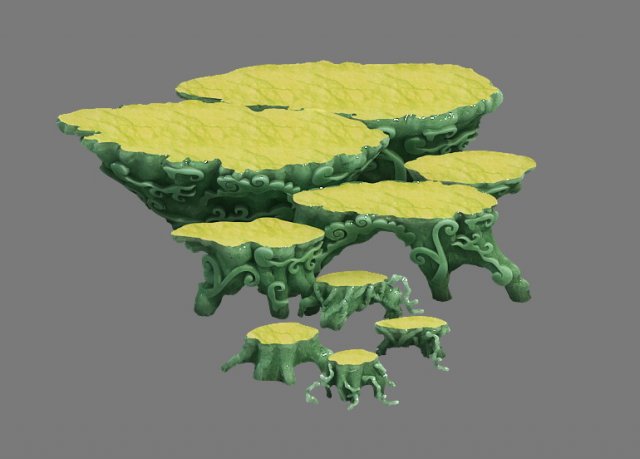 Jade root carving 3D Model