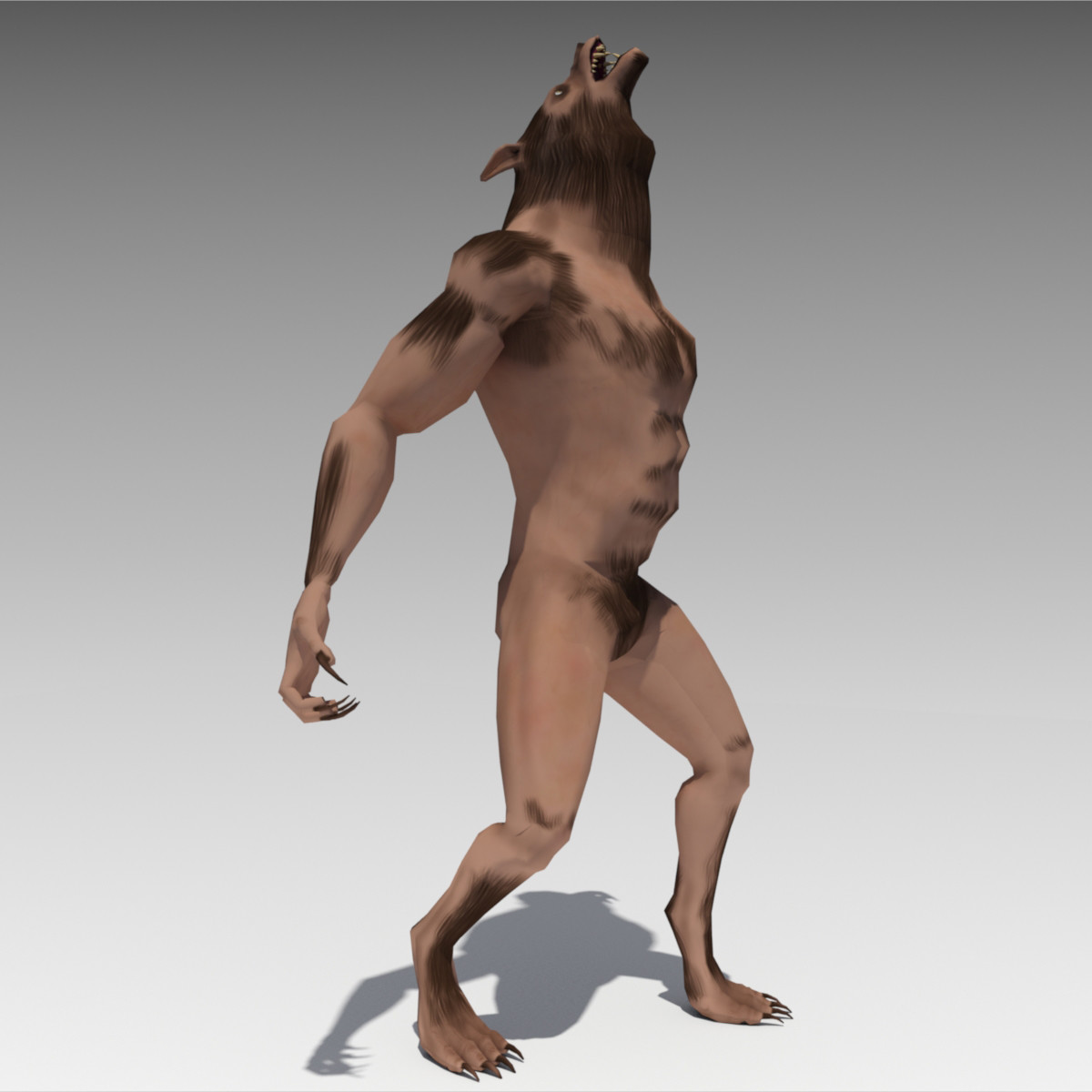 Werewolf Animated 3D Model