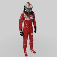 Sebastian Vettel 2017 3D Model