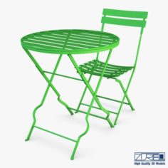 Valentino chair table 3D Model