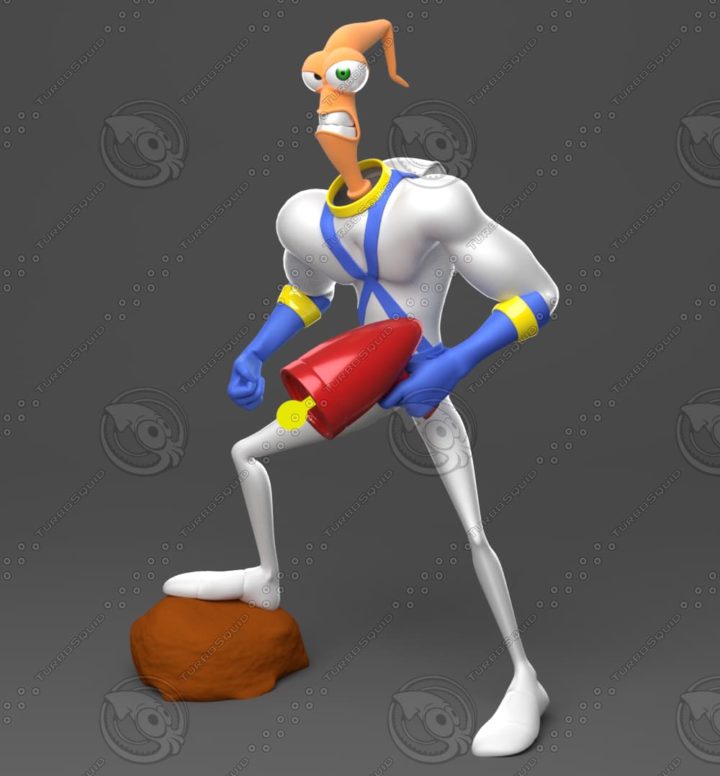 Earthworm Jim 3D Model