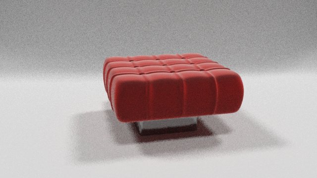 Puf Red 3D Model