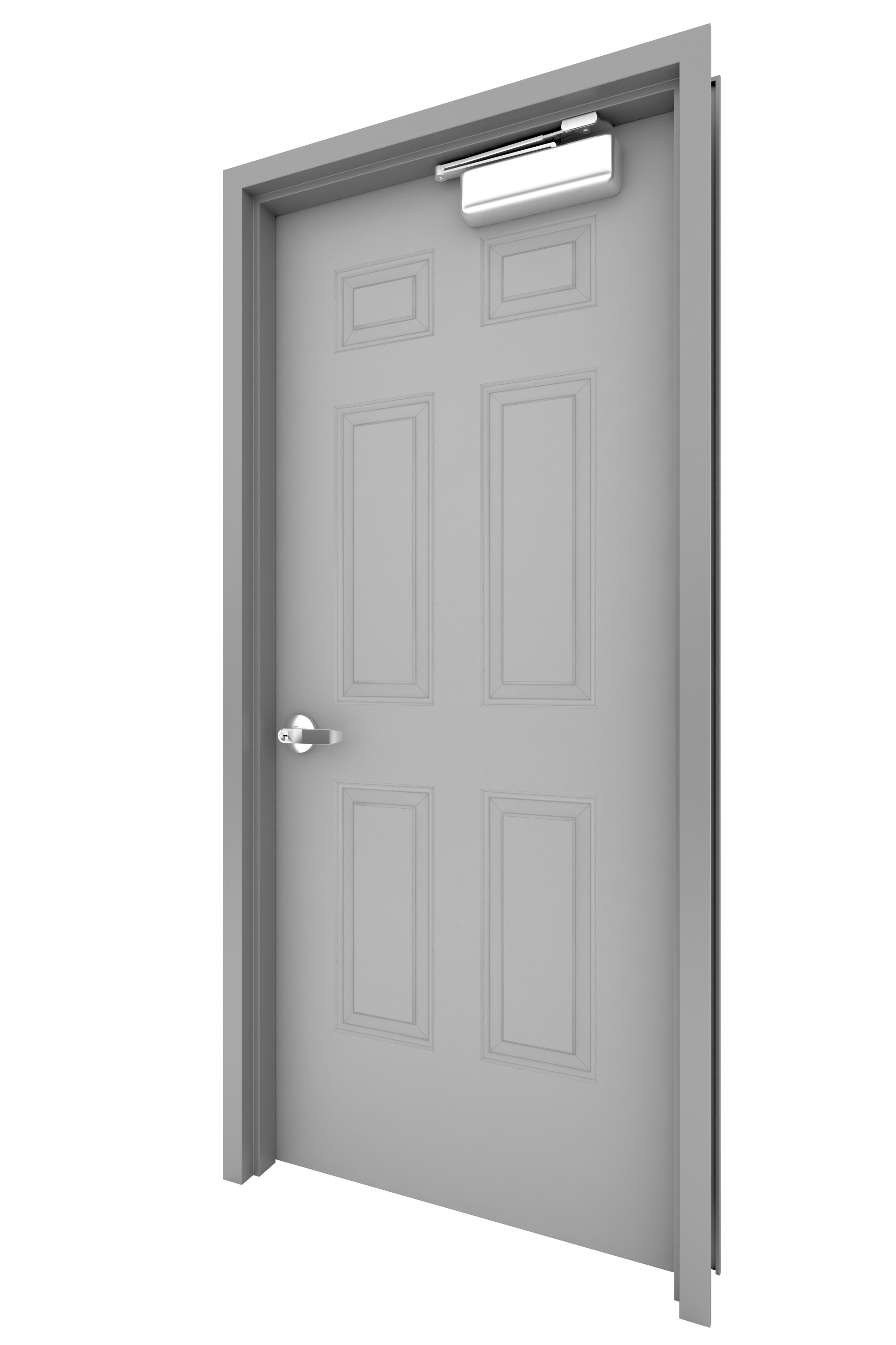 Hollow Metal Door-025 3D Model