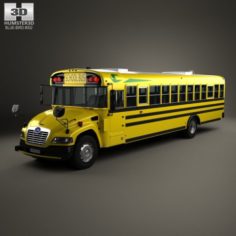 Blue Bird Vision School Bus 2015 3D Model