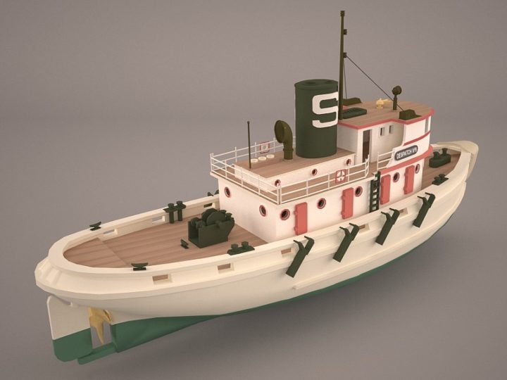 Abrolhos Tug Vessel 3D Model