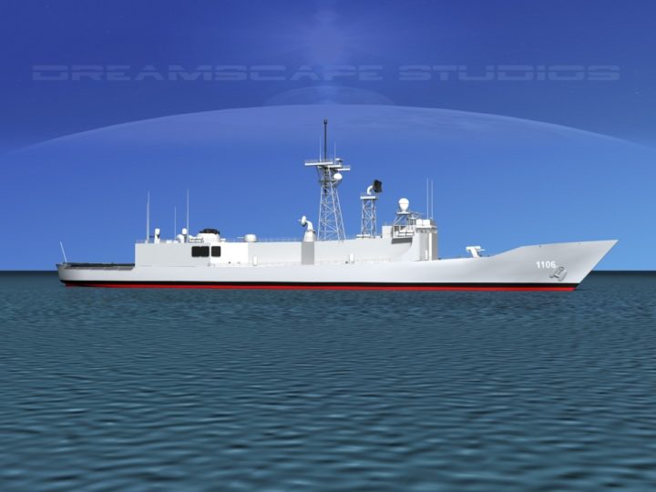 PFG2-1106 ROCS Yueh Fei model 3D Model