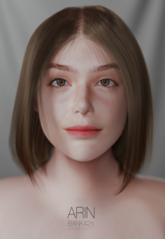 5USD DISCOUNT Arin Head Cute Girl 3D Model