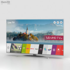 LG 55” ULTRA HD 4K TV 55UJ701V 3D Model