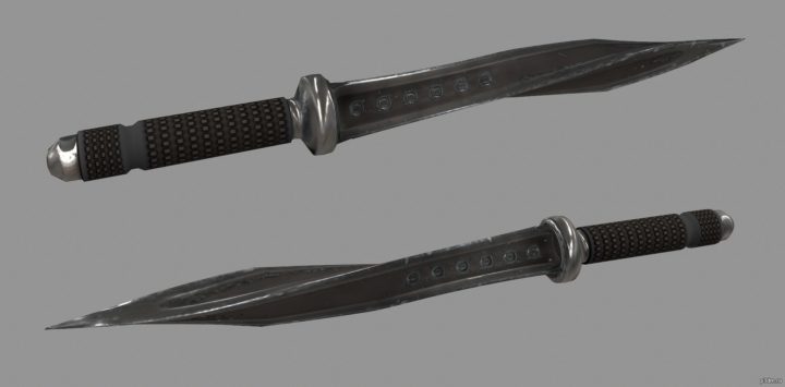 Melee Tactical Knife 3D Model