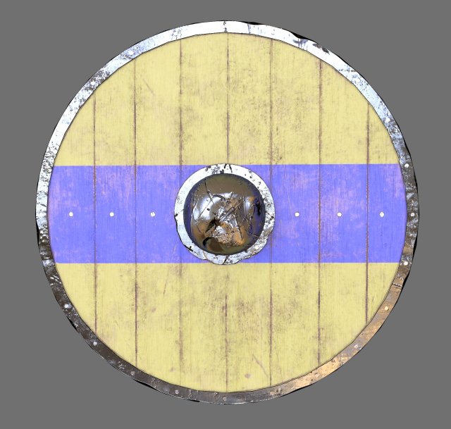 Viking Shield 3D Model