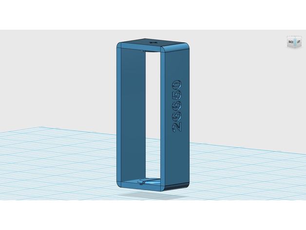 25560 Battery Holder 3D Print Model