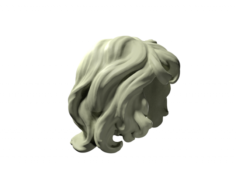 Curly hair 3D Model