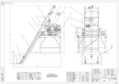 JS750 Concrete Mixer Drawing Free 3D Model