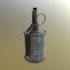 Grenade RG-42 USSR Russia PBR Midpoly Game-ready 3D Model