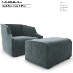 Gallotti and Radice First Armchair 3D Model