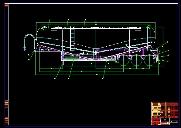 575 Particle Material Carrier Tank CAD Drawing 3D Model