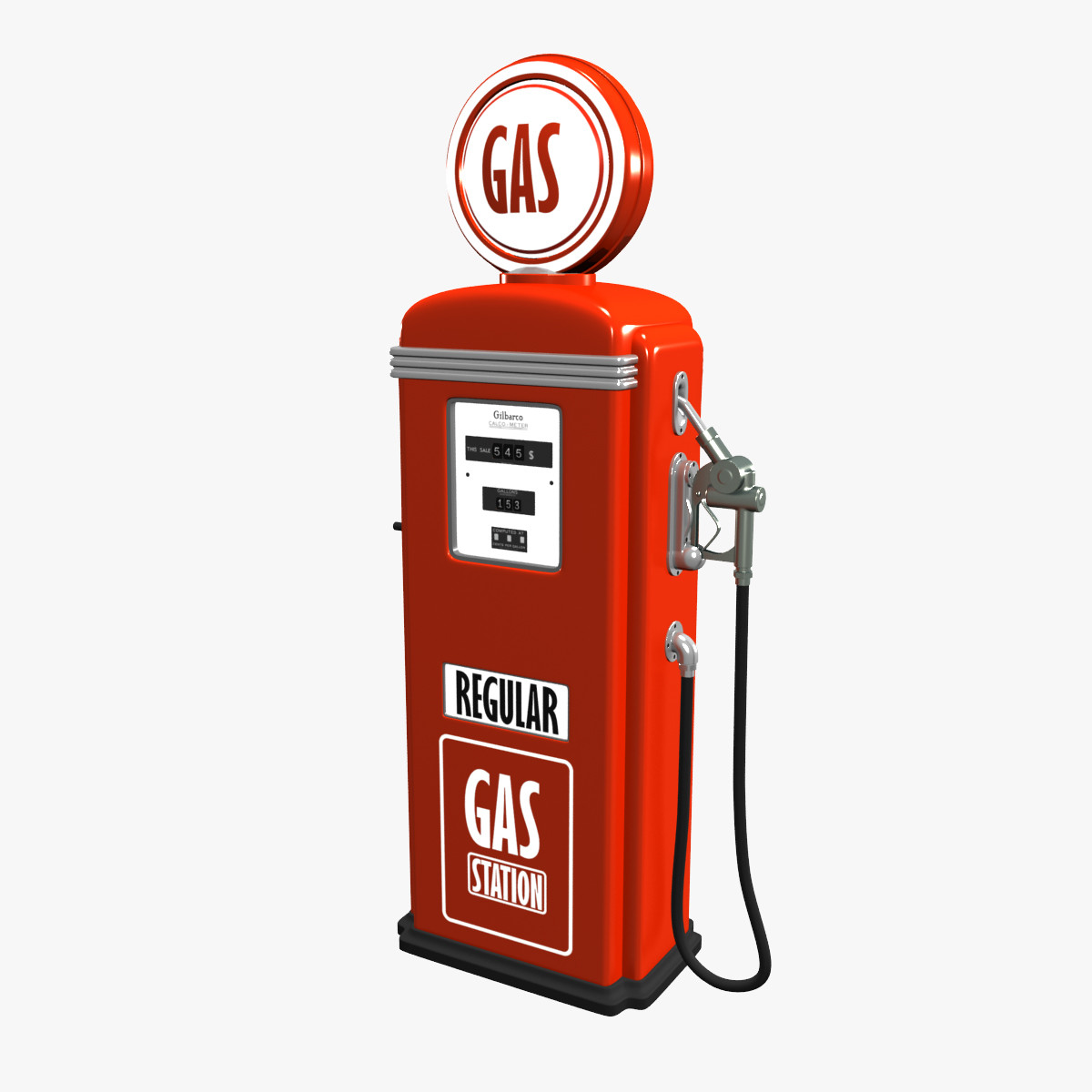 3D Gas pump model 3D Model - 3DHunt.co