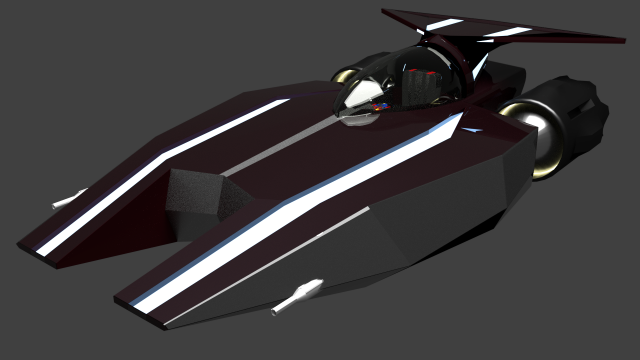 Space Ship 2099 3D Model