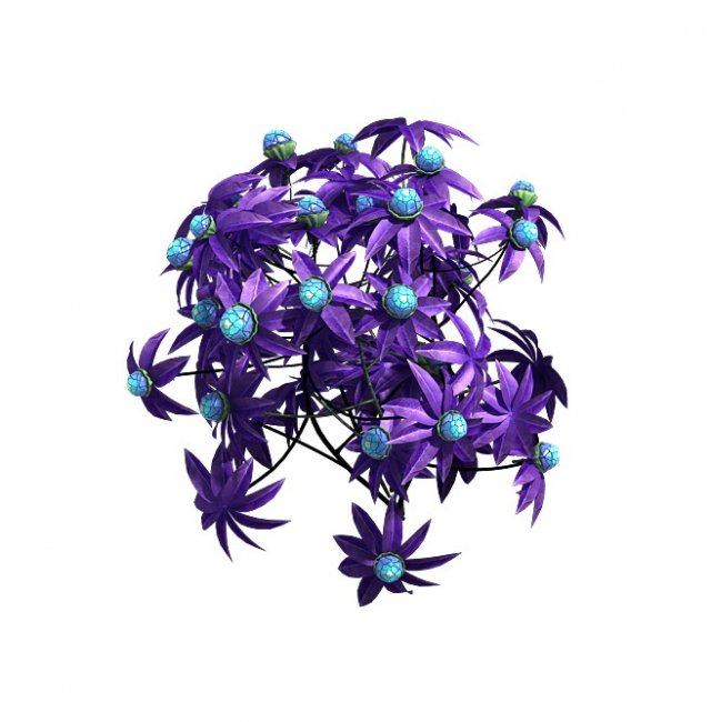 Wizard forest – supernatural flowers 3D Model