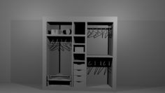 3D Wardrobe Free 3D Model