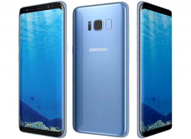 Samsung Galaxy S8 Coral Blue 3D Model