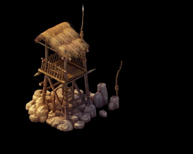 The outpost of the field 3D Model