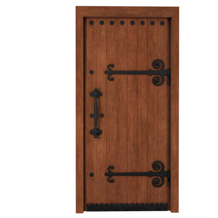 Medieval Door 2  Vray 3D Model