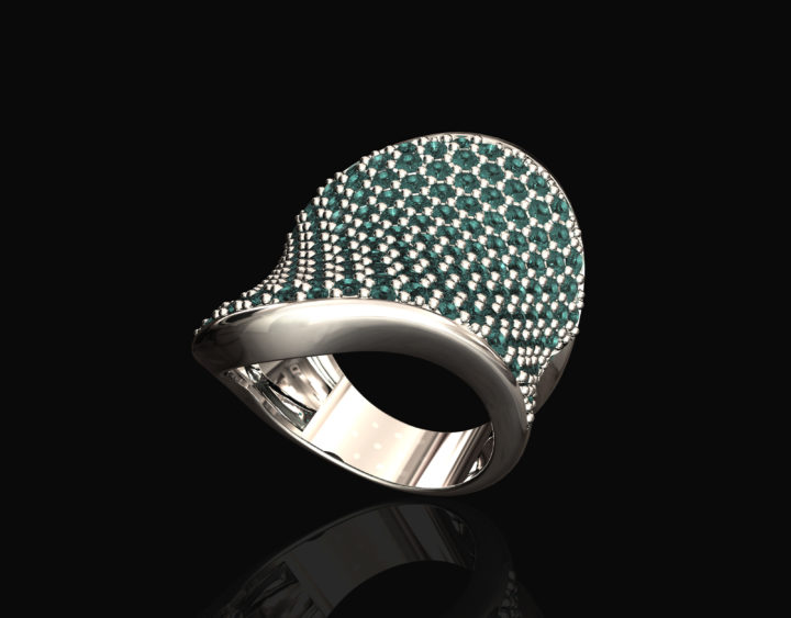 Wave Ring 3D Model