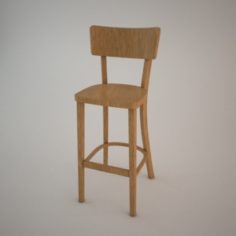 Bar stool BST-9449 3d model FAMEG