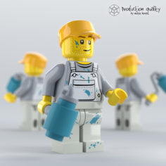 3D Lego Decorator Figure model 3D Model