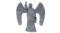Angel Statue 2 Game-Ready 3D Model