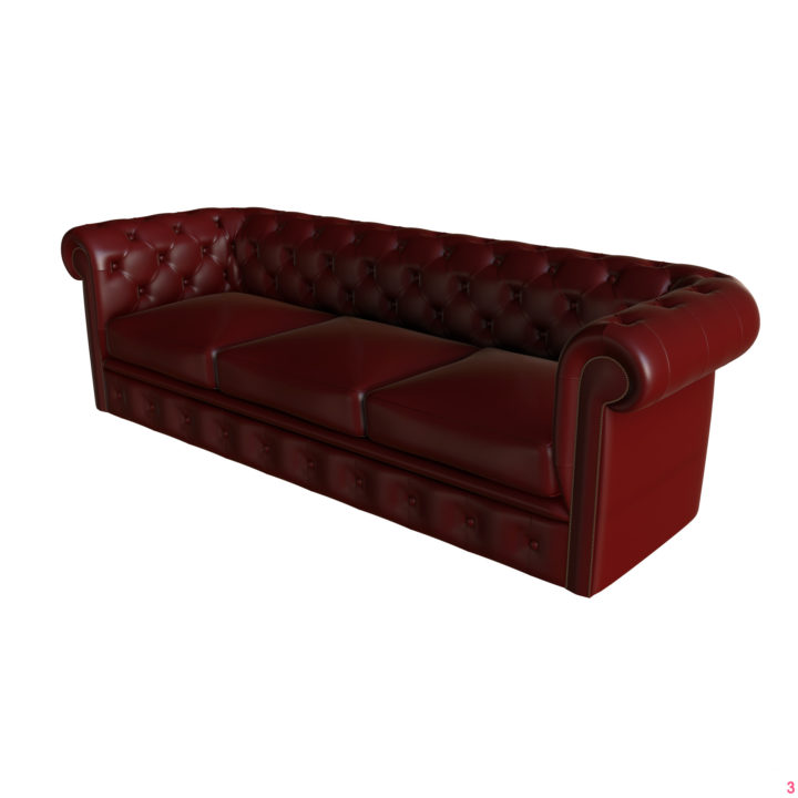 Chesterfield Couch 3D Model