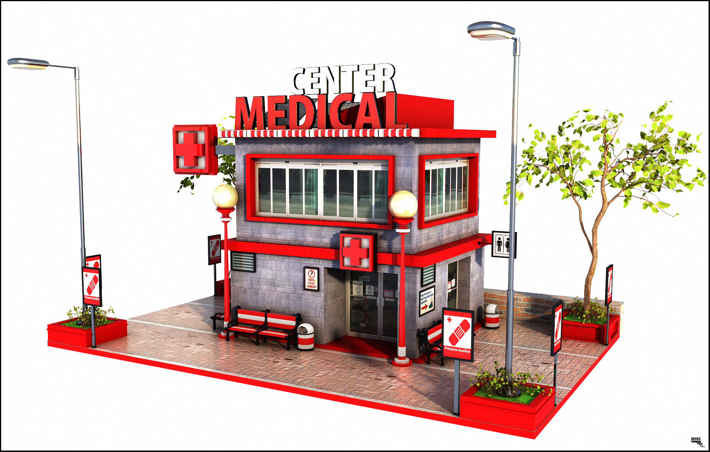 Medical Center 3D Model