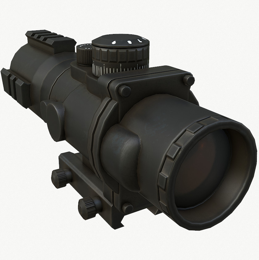 Tactical Scope 3D Model