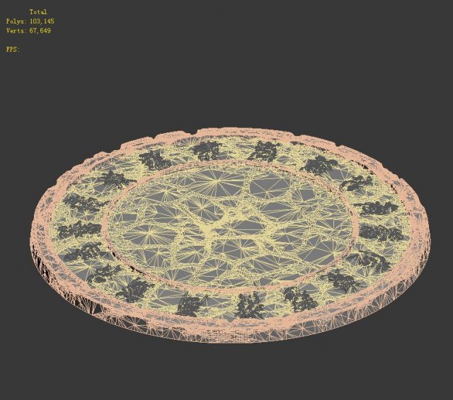 Zhaoshan – relics disc pattern 3D Model