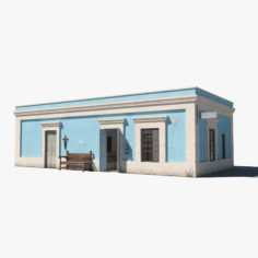 Mexican store with interior 3D model 3D Model