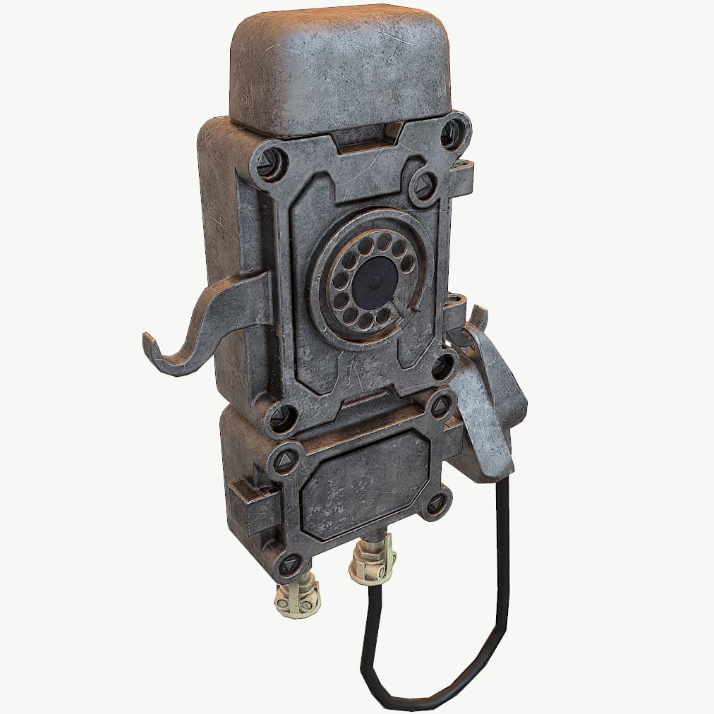 Metal Phone 3D Model