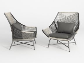 Huron Lounge Chair 3D Model